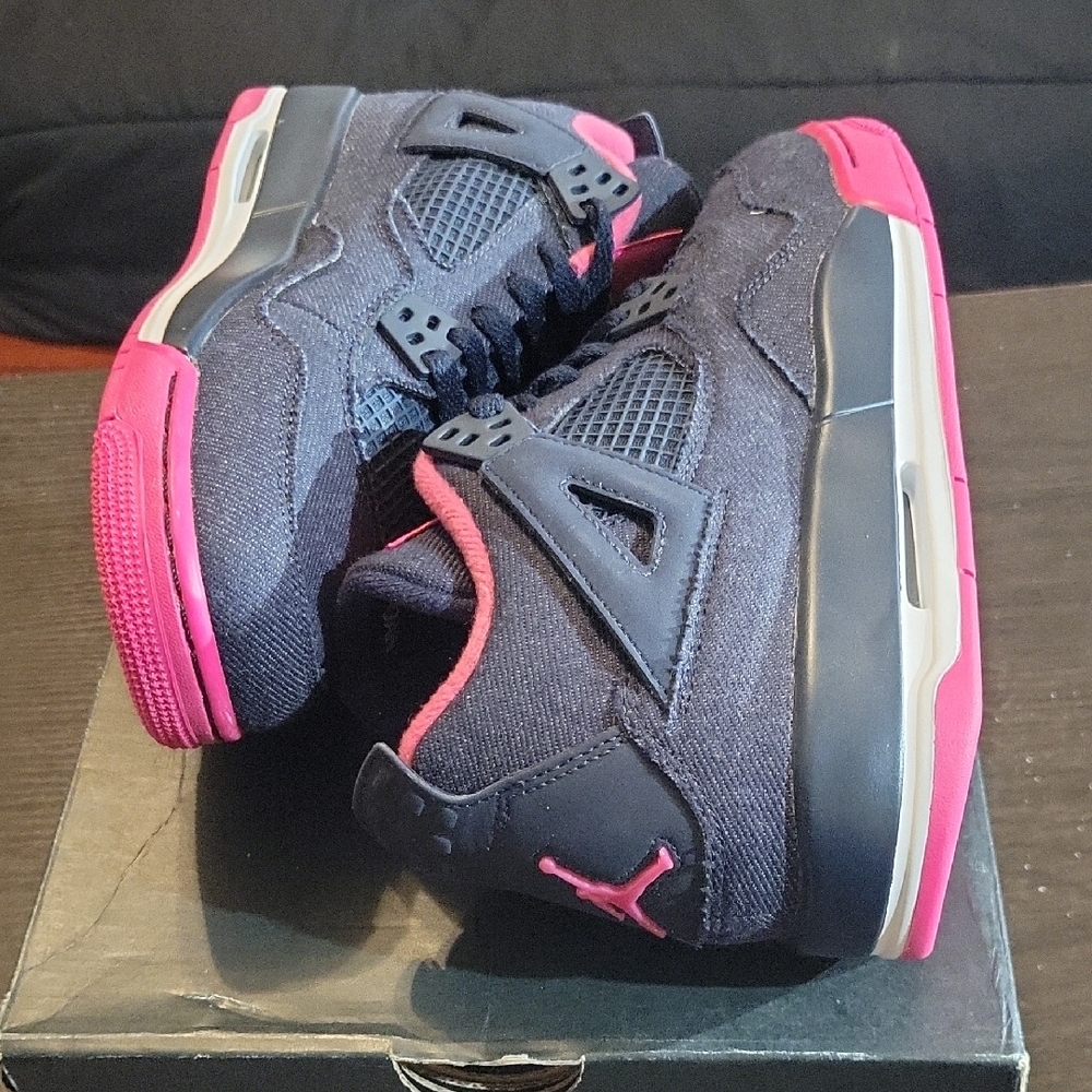 Air Jordan 4 Retro GG Rare "Denim" (2016) W7.5/M6Y NEW W/BOX - Picture 8 of 11